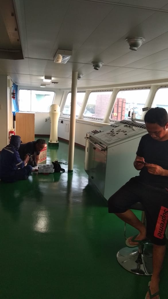 PEMASANGAN CCTV DI KAPAL ( KMP Adinda Windu Karsa )  